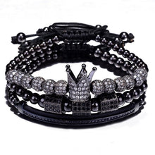 Load image into Gallery viewer, Luxury Roman Royal Crown Charm Men Bracelet