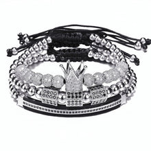 Load image into Gallery viewer, Luxury Roman Royal Crown Charm Men Bracelet