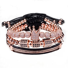 Load image into Gallery viewer, Luxury Roman Royal Crown Charm Men Bracelet
