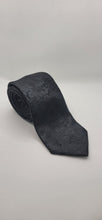Load image into Gallery viewer, Black Floral Silk Tie #12
